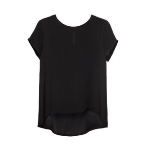 CUYANA Silk Tee in Black | Small